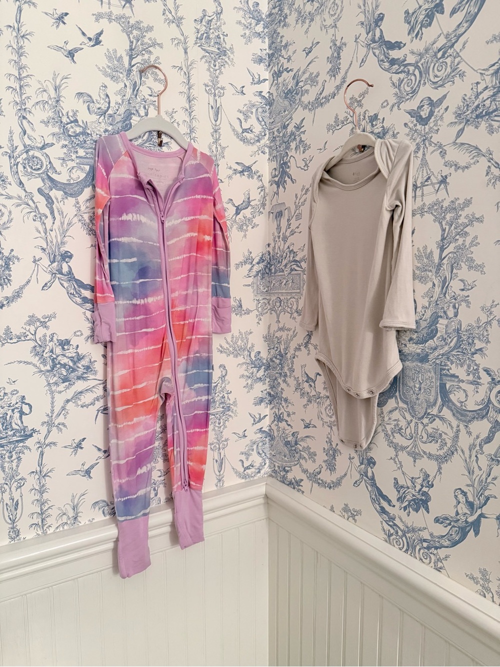 Little Sleepies Watercolor Zippy 12-18m & Kyte Bodysuit 12-18 Months